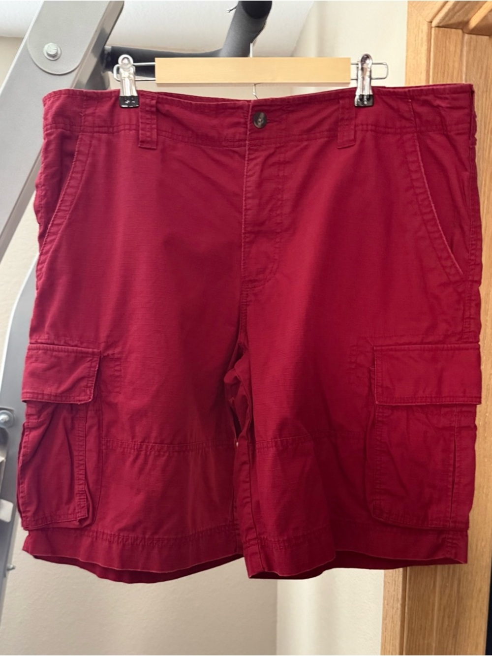 Mossimo Supply Co. Men's Deep Red/Red Wood Cargo Shorts